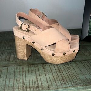 Vince Camuto Womens Clogs Shoes Jenvya Platform Slingback Block Heel
Brown 8.5